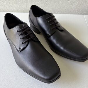Calvin Klein Brodie2 Black‎ Lace Up Oxford Leather Upper Size 9.5 Office Suit